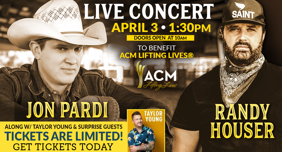 Jon Pardi and Randy Houser live benefiting ACM Lifting Lives Country